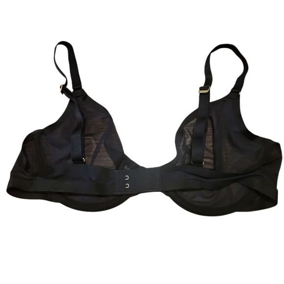 CUUP The Plunge Mesh Black Bra, Various Sizes NEW W/O TAG - Picture 4 of 6